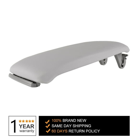 cciyu Armrest Center Console Lid Cover + Base Grey Armrest Covers Replacement fit for 2000-2008 For Audi A4 A6 S4