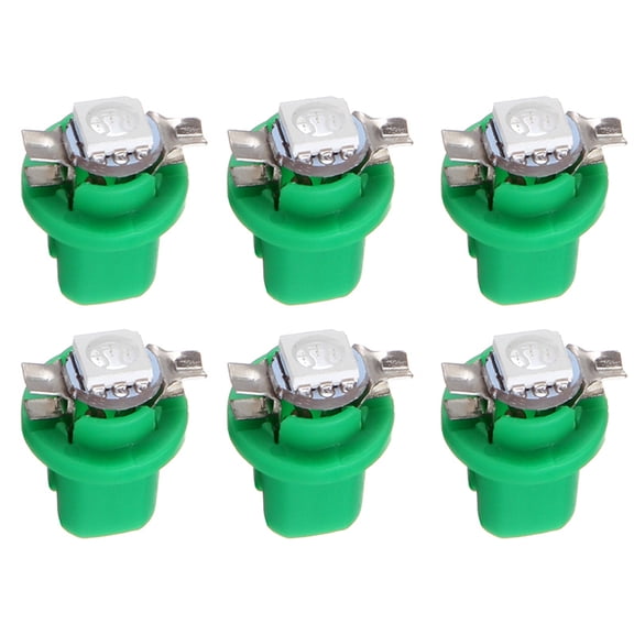 cciyu B8.5D 1SMD 5050 Car Green LED Light Bulb Instrument Indicator Light C5W Side Interior Lamp Bulb,6Pack
