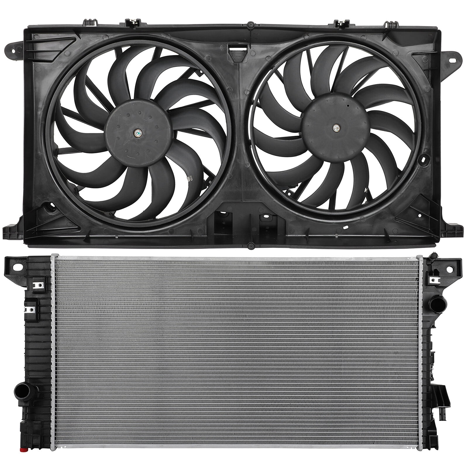 Expidition Radiator Flaps cciyu BC3Z-8005-E Radiator 621542,623450 Radiator Cooling Fan Assembly ...