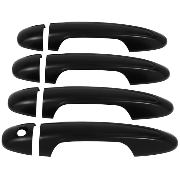 cciyu Black ABS Door Handle Cover Exterior Decoration for 2016-2022 for Toyota Tacoma, Door Handle Cover Car Accessories(4PCS)