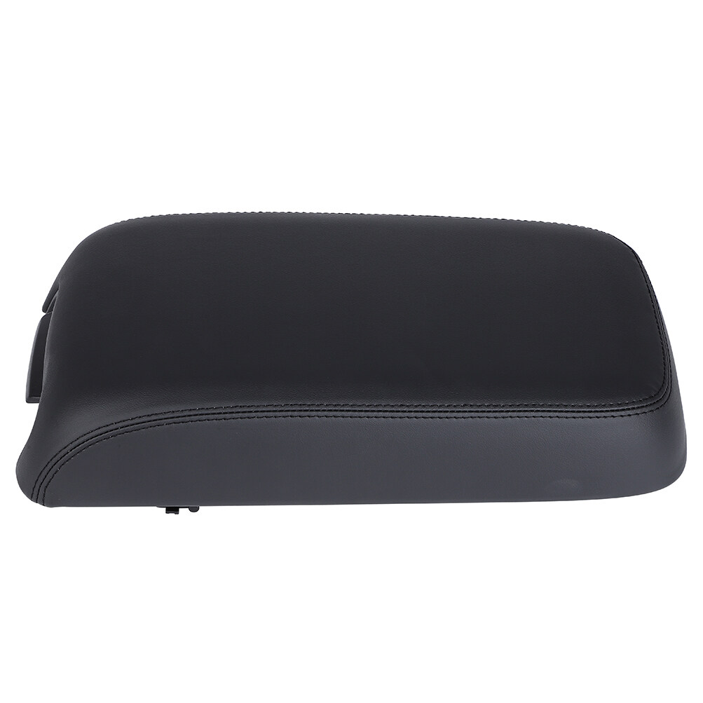 Black Synthetic Leather Center Console Armrest Cover For 2005-2007 Dodge Charger