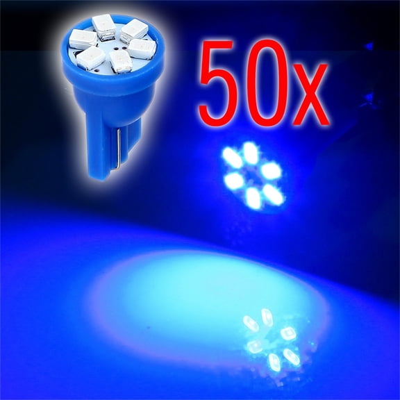 cciyu Blue T10 6-3020-SMD Instrument Cluster Dash Panel Lights Super Bright:Bulbs