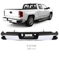thumbnail image 2 of Chrome Steel Rear Bumper Assembly – Chevy Silverado 1500 & GMC Sierra 1500 2014-2018 (No Sensor Holes) 2 of 4