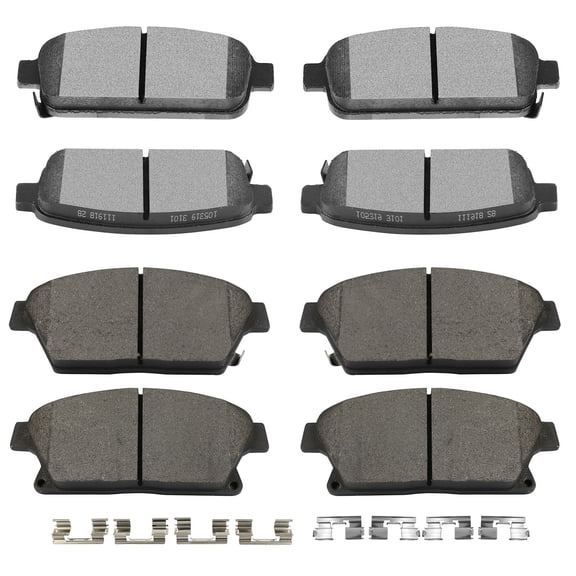 cciyu D1467 & D1468 Front & Rear Disc Brake Pads For Buick Encore 13-17,For Buick Verano 12 14-17,For Chevrolet Cruze 14-15,For Chevrolet Orlando 12,For Chevrolet Trax 13-17,For Chevrolet Volt 11-15