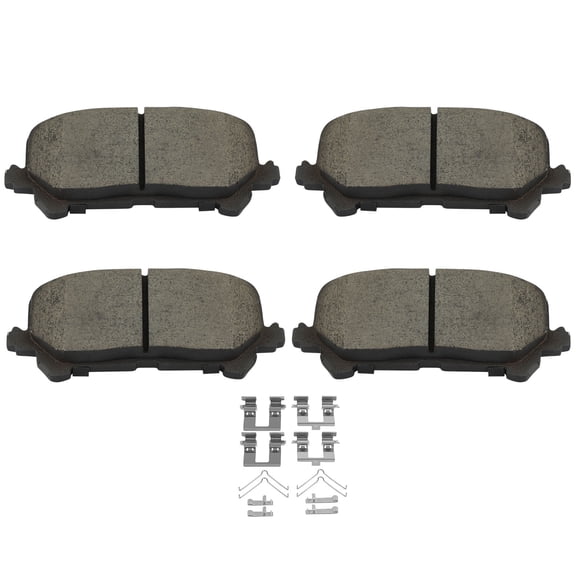 cciyu D1724 Rear Ceramic Disc Brake Pads Kit For Acura MDX 2014-2016,For Honda Passport 2019-2021,For Honda Pilot 2016-2021,For Honda Ridgeline 2017-2020