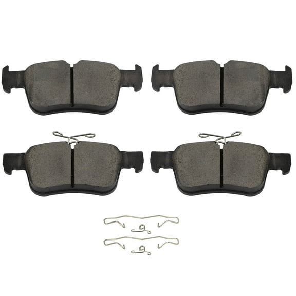 cciyu D1833 Rear Ceramic Disc Brake Pads Set w/Hardware Fit For Ford For Edge 16-22/For Escape 17-19/For Fusion 13-20,For Lincoln For Continental 17-20/For MKX 16-18/For MKZ 13-20/ For Nautilus 19-22