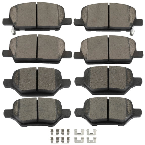 cciyu D2019 & D2168 Front Rear Ceramic Disc Brake Pads Kit For Buick For Encore 2018-2022,For Buick For Encore GX 2020-2021,For Chevrolet For Trax 2018-2022