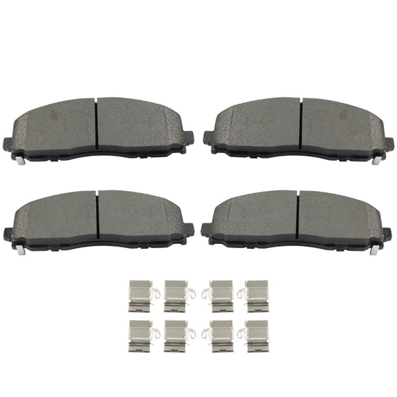 cciyu D2187 Front Metal Disc Brake Pads Kit For Jeep For Wrangler 2018-2023