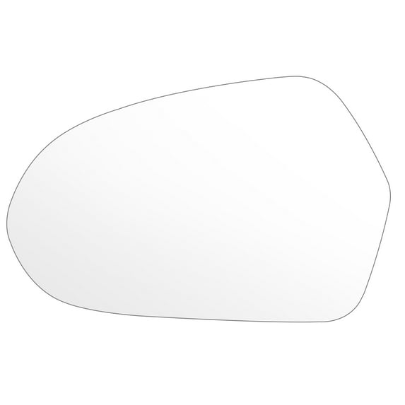 cciyu Driver side View Mirror Glass Fits for 2012-2018 For AUDI A6/A6 QUATTRO/S6 W/HEATED Chrome Flat Replaces RM04304-16PB