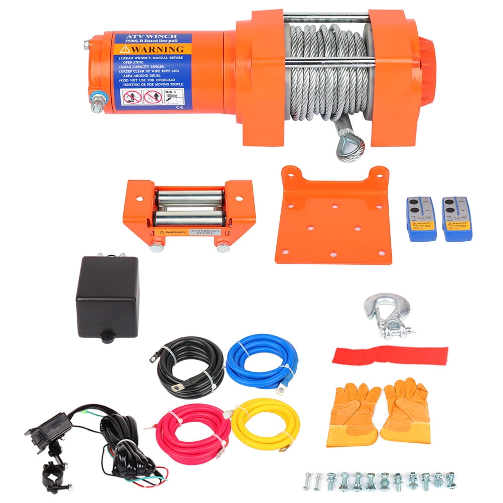 cciyu Electric Winch, 12V 3500 lbs Winches for Towing ATV/UTV/Boat Off
