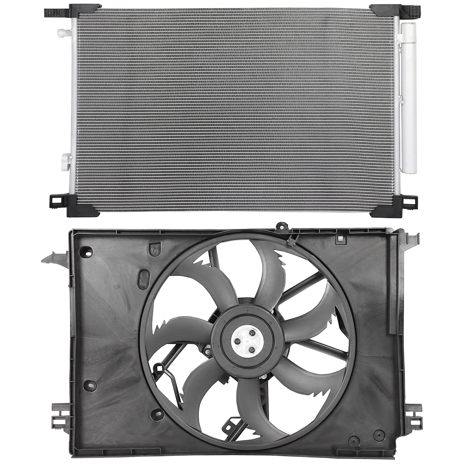 cciyu Engine Radiator Cooling Fan Assembly Radiator fit for 2019-2021 ...