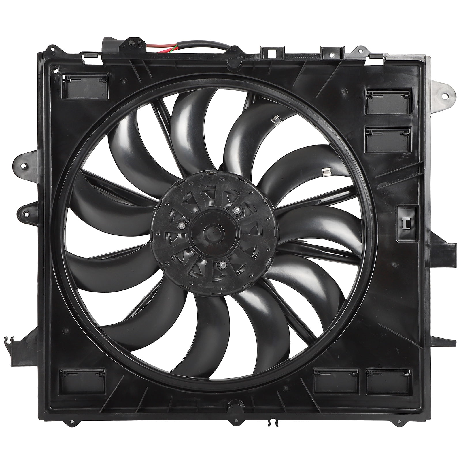 cciyu Engine Radiator Cooling Fan Assembly fit for2016-2018 for ...