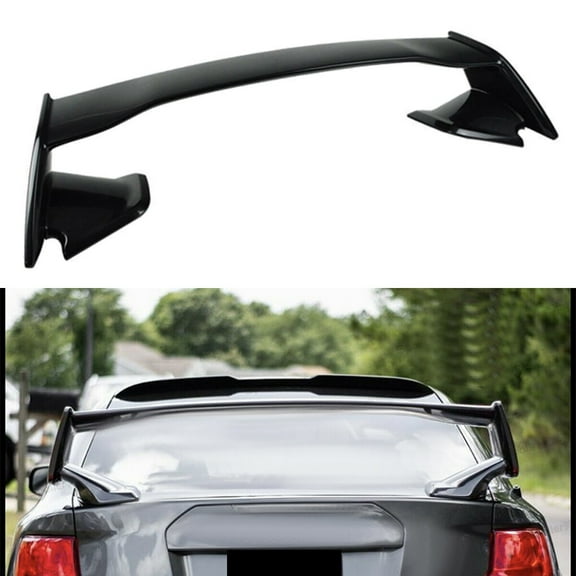 cciyu Factory Style Rear Trunk Lip Spoiler Wing Fits for 2015-2021 for Subaru WRX STI Sedan Racing Trunk Spoiler(ABS Matte Black)
