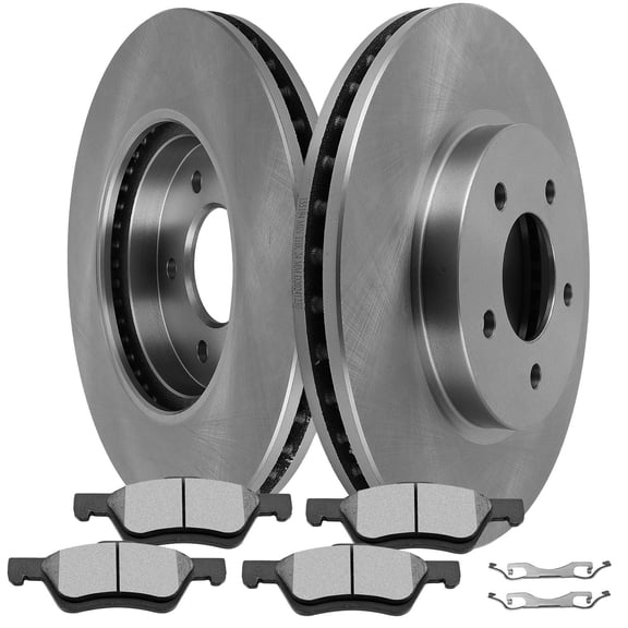 cciyu Front Brake Kits - 2 Brake Rotors & 4 Ceramic Pads Fit For Ford For Escape 2007-2010 2005-2006,For Mazda For Tribute 2008-2010 2005-2006,For Mercury For Mariner 2007-2010 2005-2006