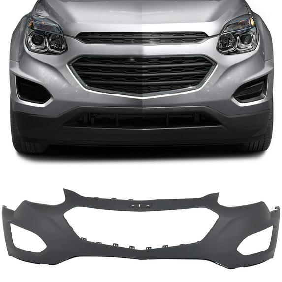 cciyu Front Bumper Cover Compatible for 2016-2017 for Chevrolet Equinox 23413531 Plastic Rear Bumper Replacement