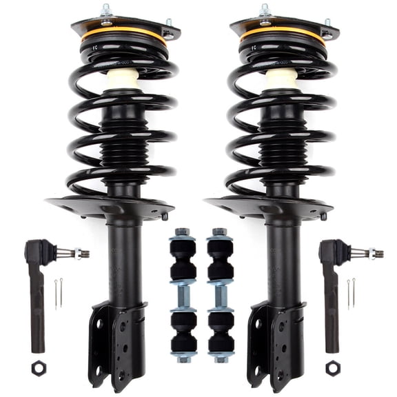 cciyu Front Complete Struts Assembly Stabilizer Bar Link Kit Tie Rod End Fits for 2002-2007 for Buick Rendezvous 2001-2005 for Pontiac Aztek 172113 ES3455 K5342 Quick Struts Assembly 6PCS