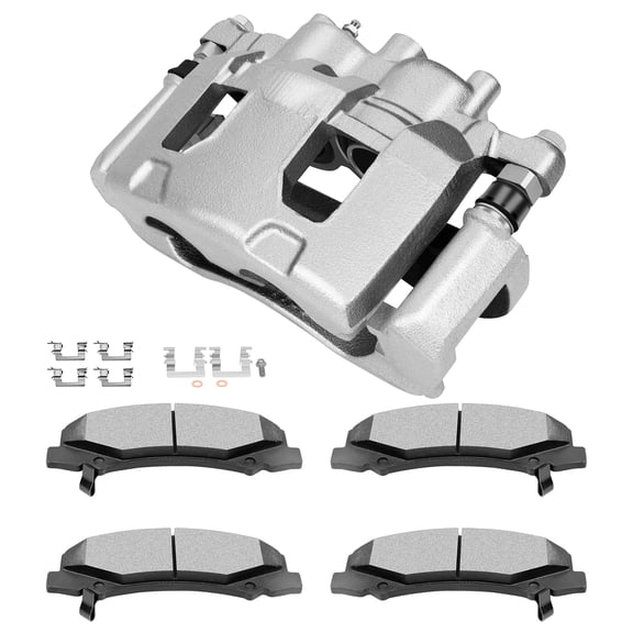 cciyu Front Disc Brake Calipers with Pads - 1 Caliper With Bracket 2006-2011 For Buick For Lucerne,2006-2013 For Chevy For Impala,2006-2007 For Chevy For Monte Carlo D1159-8269 18B4989