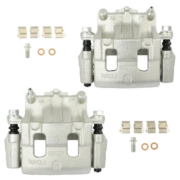 cciyu Front Left & Right Brake Calipers Assembly w/Bracket 18B5026A 18B5027A 2007 2008 2009 2010 For Ford For Edge,2007 2008 2009 2010 For Lincoln For MKX