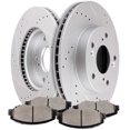 thumbnail image 1 of cciyu Front Premium Brake Rotors + Ceramic Brake Pads fit For 2013-2015 For Honda Civic, 1 of 5