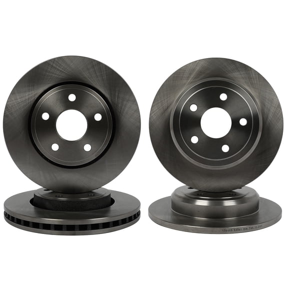 cciyu Front & Rear Brake Rotors 53062 53061 For Dodge For Durango 2011-2020 For Jeep For Grand Cherokee 2011-2020