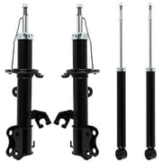 cciyu Front Rear struts Shock Absorbers Compatible for 2015-2019 for Nissan Versa,2014-2019 for Nissan Versa Note 332152 71059 332153 71060 3430043 5673 Shocks Struts