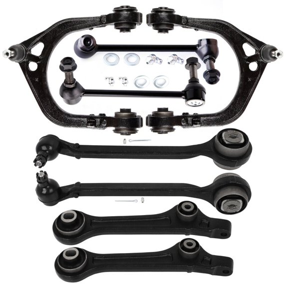 cciyu Front Upper Control Arm Ball Joint Lower Rearward Forward Control Arm Ball Joint Sway Bar Link Fit 2011-2019 For Chrysler 300 2011-2019 For Dodge Challenger For Dodge Charger 8pcs Suspension Kit