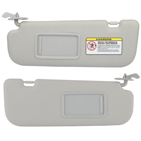 cciyu Gray Windshield Sun Visor Mirror Left & Right sides Replacement fit for 2011-2015 for Hyundai Elantra