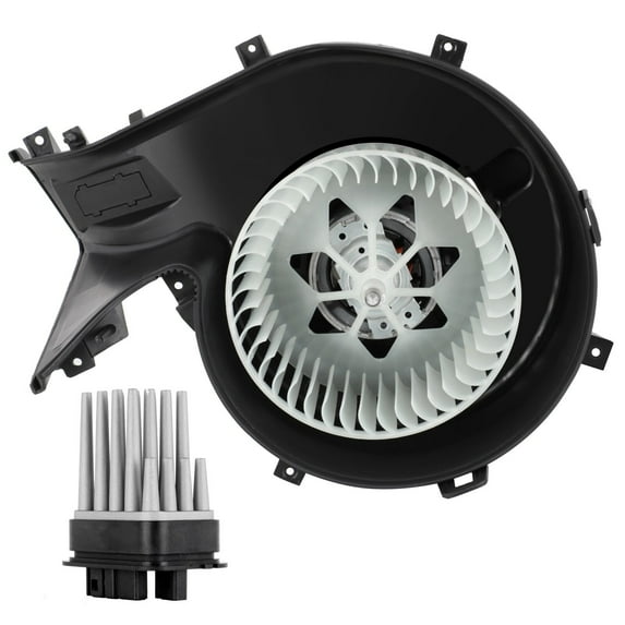 cciyu HVAC Blower Motor Heater Blower Motor and HVAC Resistor Blower Motor Module fit for 2003-2007 for Saab 9-3