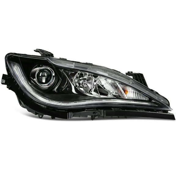 cciyu Headlight Assembly for 2017-2022 for Chrysler Pacifica Black Housing Clear Lens 1pcs Passenger Side Headlamp CH2503317 68370844AD (Bulbs Not include)