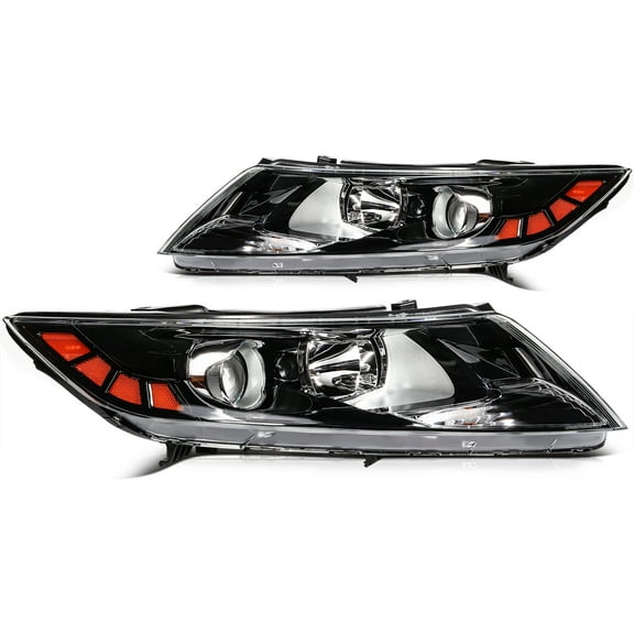 cciyu Headlight Assembly Replacement for 2011-2013 For Kia OPTIMA Lens Color: Clear Driver and Passenger Side Headlamp 921012T121 KI2502155
