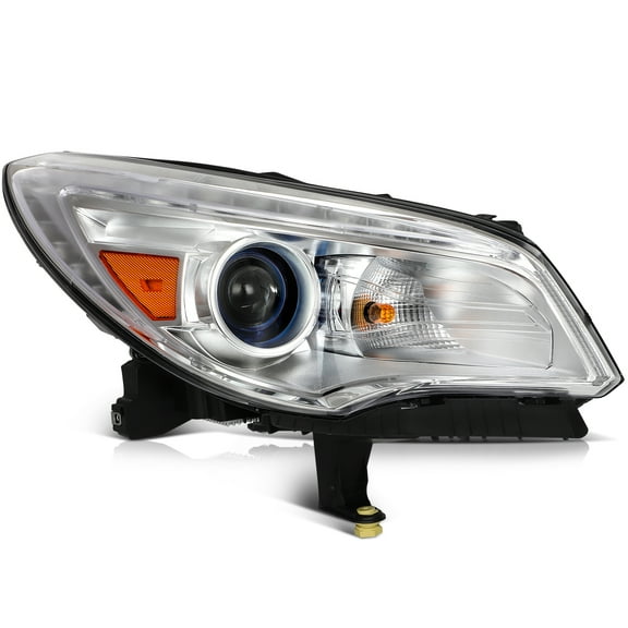 cciyu Headlight Assembly Replacement for 2013-2017 for Buick Enclave Black Housing Clear Lens Passenger Side Headlamp 84026395