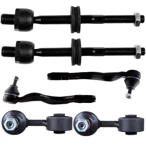 cciyu Inner Outer Tie Rod End Sway Bar End Link Compatible fit For BMW 318i For BMW 318is For BMW 318ti For BMW 323i For BMW 323is For BMW 325i 325is For BMW 328i 328is For BMW Z3 6pcs Suspension Kit