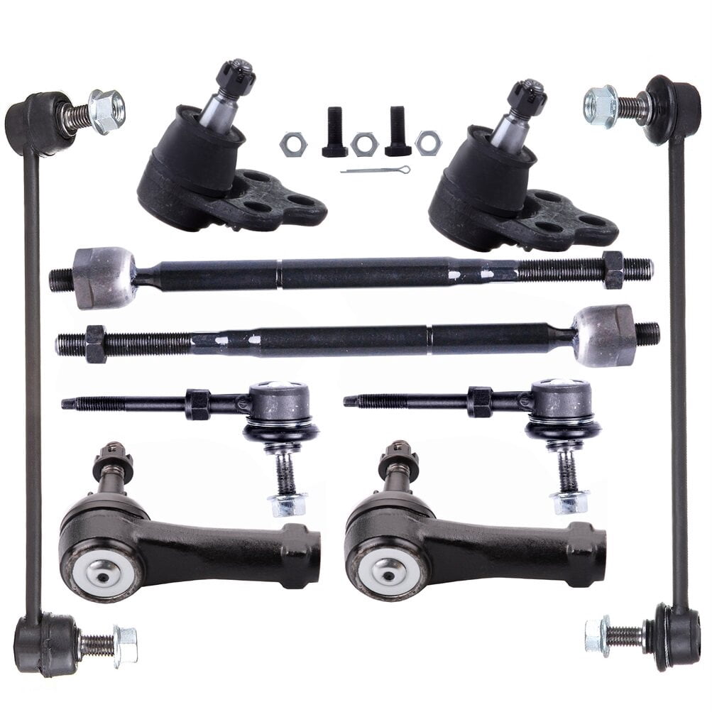 cciyu Inner Tie Rod End Outer Tie Rod End Sway Bar End Link Lower Ball Joint Compatible fit 2005-2007 For Chevy Equinox 2006 For Pontiac Torrent 2002-2007 For Saturn Vue 10pcs Suspension Kit