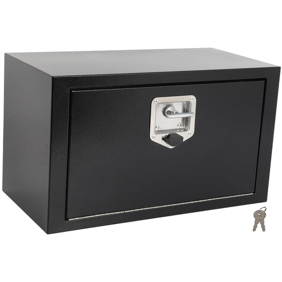 cciyu Key Truck Bed Storage Box Fits For Pick Up Truck Bed RV Trailer Tool Box Rear Tool Box Iron 24 x 12 x 14