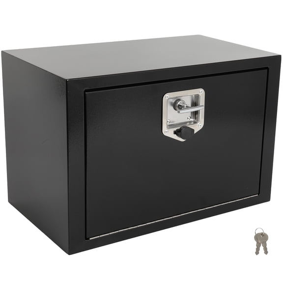 cciyu Key Truck Bed Storage Box Fits For Pick Up Truck Bed RV Trailer Tool Box Rear Tool Box Iron 24 x 14 x 16