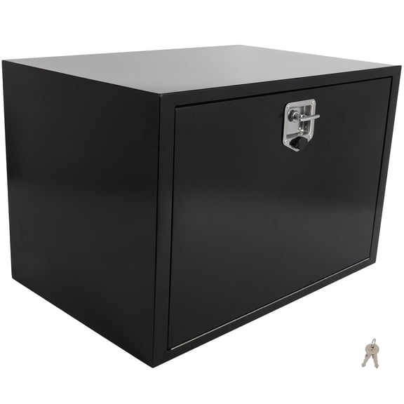 cciyu Key Truck Bed Storage Box Fits For Pick Up Truck Bed RV Trailer Tool Box Rear Tool Box Iron 36 x 24 x 24