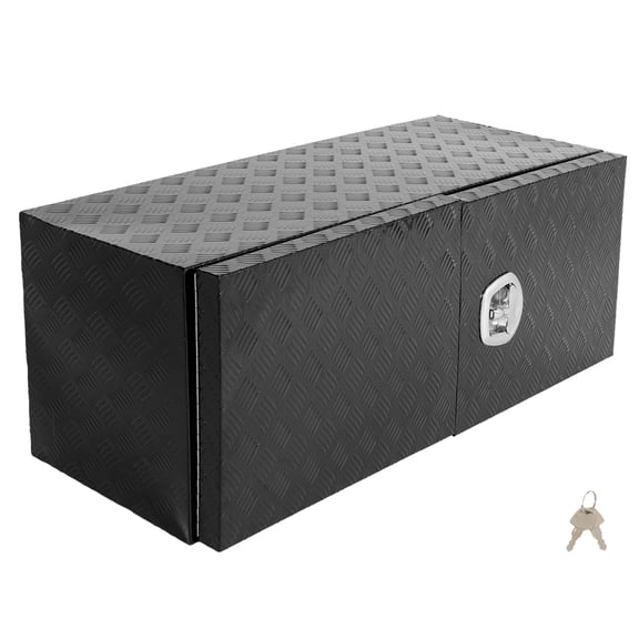 cciyu Key Truck Bed Storage Box Fits For Universal Rear Tool Box Aluminum 48" X 18" X 18"