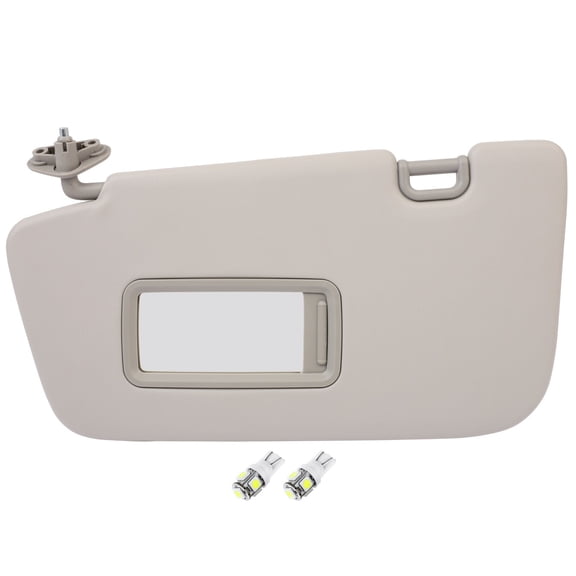 cciyu Left Driver Side Sun Visor fit for 2008-2014 for Subaru Impreza Gray without Sunroof Sun Visor Replaces 92011FG032ME