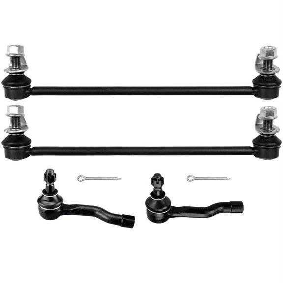 cciyu Left Outer Tie Rod End Right Outer Tie Rod End Sway Bar Link Compatible fit 2003-2008 For Infiniti FX35 2003-2008 For Infiniti FX45 4pcs Suspension Kit