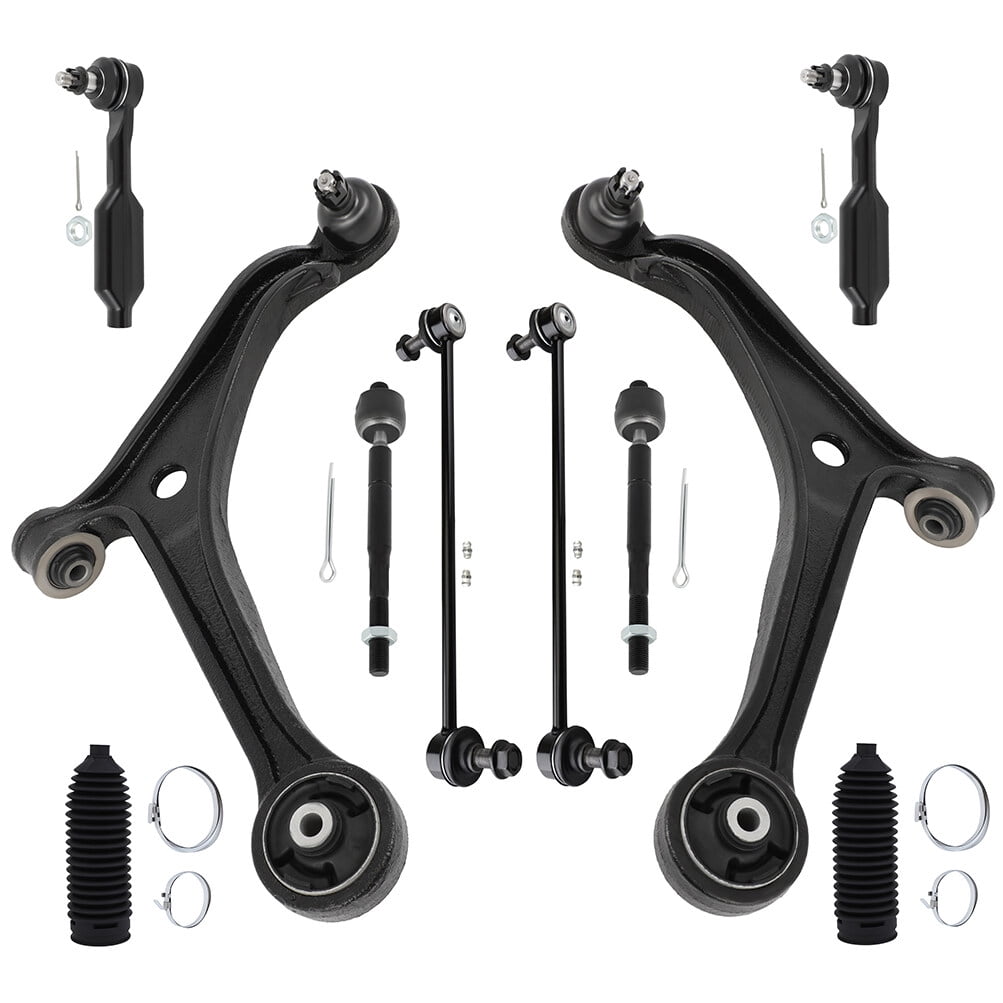 cciyu Lower Control Arm And Ball Joint Inner Tie Rod End Outer Tie Rod ...