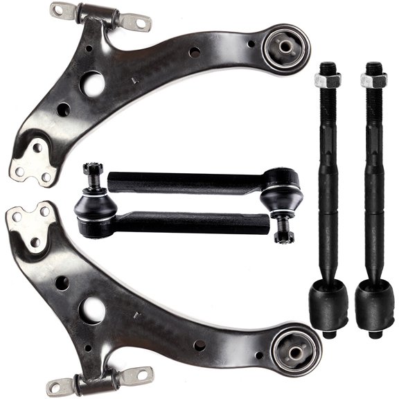 cciyu Lower Control Arm Inner & Outer Tie Rod End Compatible fit for 2004-2006 for Lexus RX330 2007-2009 for Lexus RX350 2004-2007 for Toyota Highlander 6pcs Suspension Kit