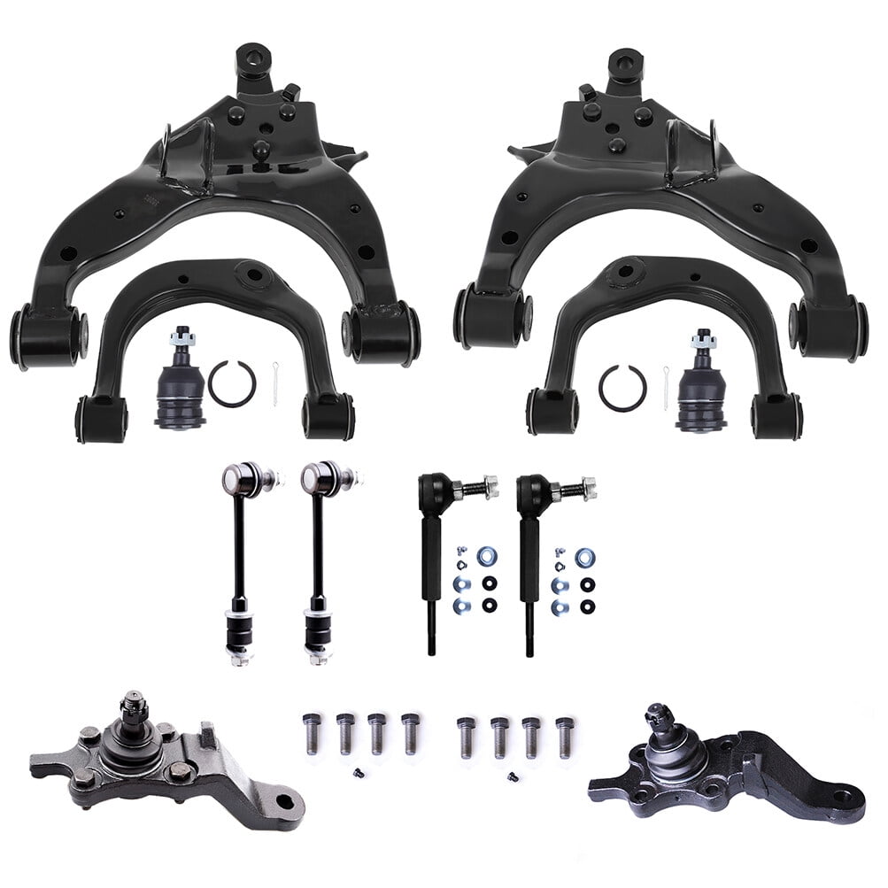 cciyu Lower Control Arm Upper Control Arm Lower Ball Joint Upper Ball Joint Sway Bar End Link Compatible fit for 1996-2002 for Toyota 4Runner 12pcs Suspension Kit