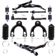 thumbnail image 1 of cciyu Lower Control Arm Upper Control Arm Inner Outer Tie Rod Ends Sway Bar Link Steering Rack Boot Compatible fit For Acura Integra For Honda Civic Civic Del Sol 12pcs Suspension Kit, 1 of 5