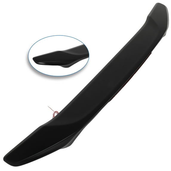 cciyu OE Style Rear Trunk Lip Spoiler Wing Fits for 2016-2018 for Honda Civic Racing Trunk Spoiler With 3rd Brake Light(ABS Matte Black)