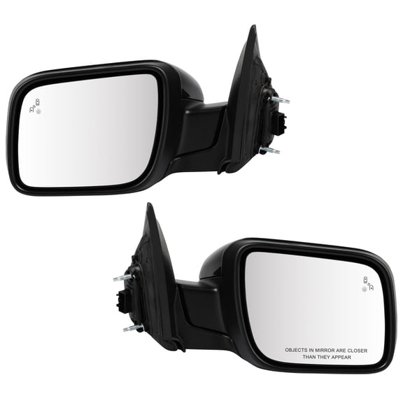 cciyu Passenger and Driver Side View Mirror Replacement For 2011-2015 For Ford For Explorer Power | Heated | Blind Spot Detection |Turn Signal And Puddle Light Black