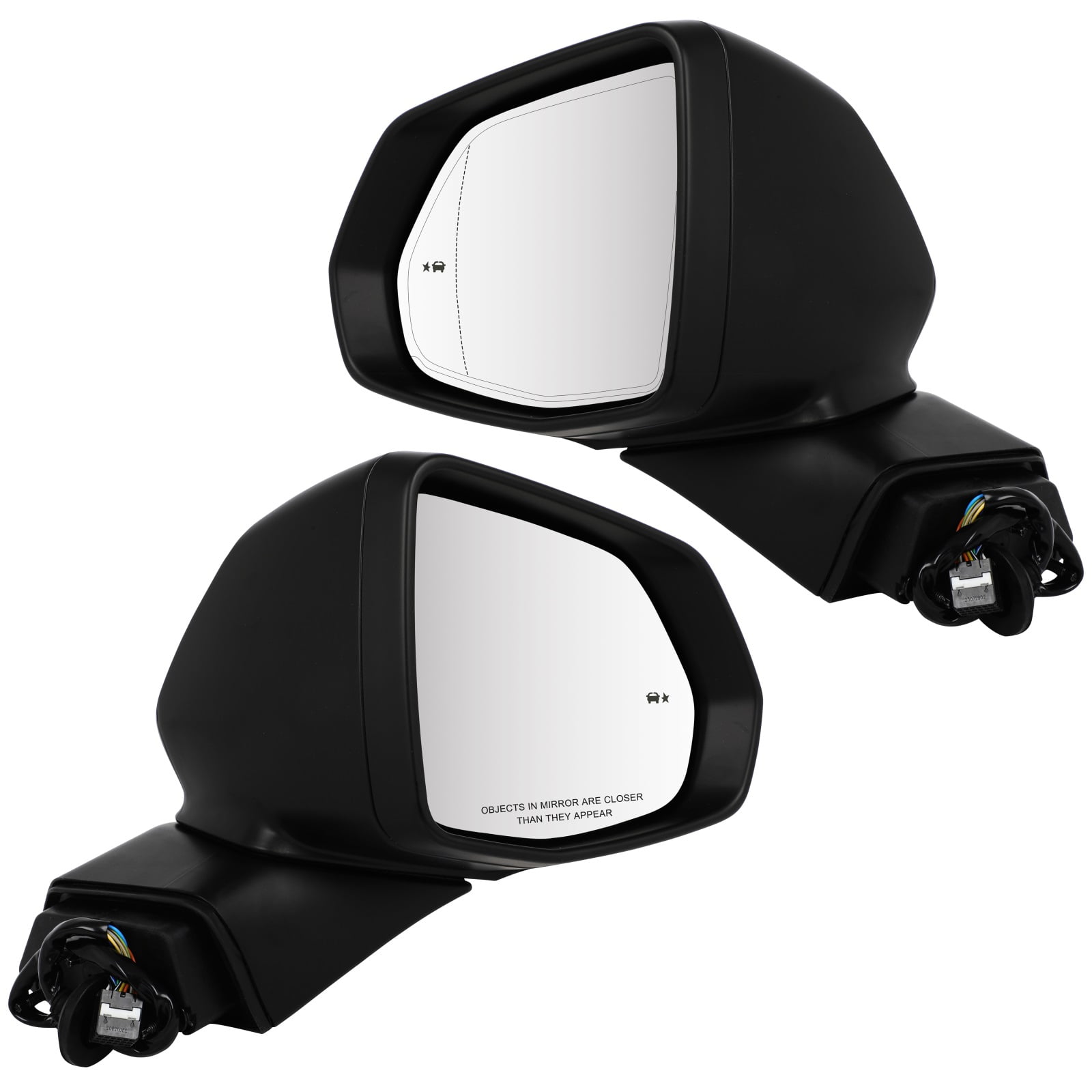 cciyu Passenger and Driver Side View Mirror Replacement For 2019-2021 For Chevy For BLAZER w/o S/V Camera; w/Auto Dimming; w/Memory Pkg; w/o Dimmer; PTM; Replace 84539683 84539684 Black