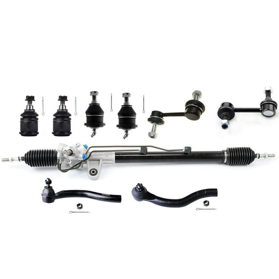 cciyu Power Steering Rack and Pinion Complete Assembly & Stabilizer Sway Bar Link &Tie Rod Ends & Ball Joints For Acura For TSX 2004-200
