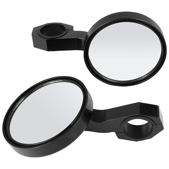 cciyu Powersports Side View Mirrors Compatible with For Polaris For RZR Ranger XP 4 for Maverick Roll Cage Heavy Duty Mirror Pair 4.72" Round