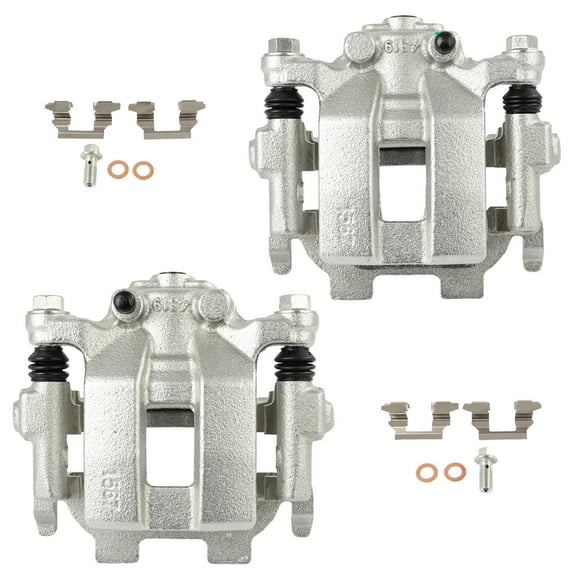 cciyu Rear Left & Right Brake Calipers Assembly w/Bracket 19B3850 19B3851 For Infiniti For EX35/For EX37/For FX35/For FX37/For QX50/For QX70
