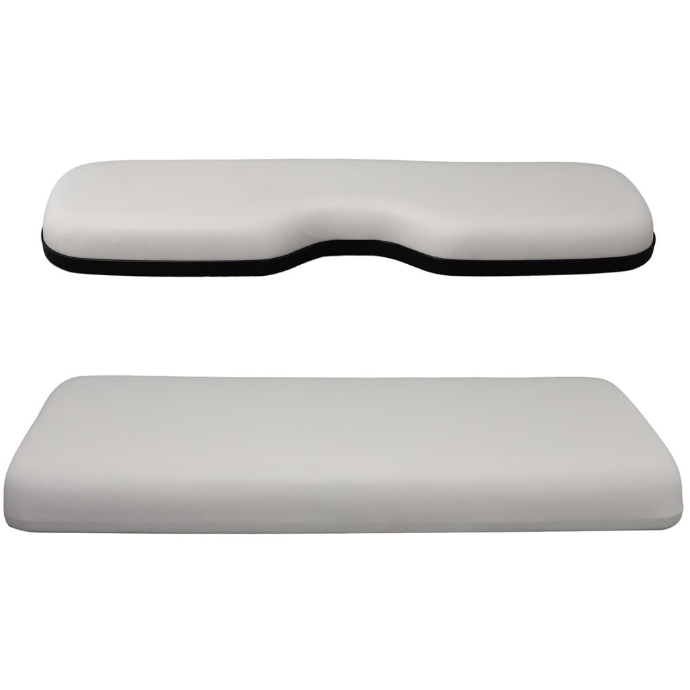 cciyu Rear Replacement Cushions for Golf Cart Rear Seat, Golf Cart Cushion Back Seat for EZGO TXT RXV ST for ST Sport for Valor Models for Club Car, Rear, White